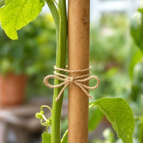 Image of KINGLAKE Natural Jute Twine String - 1640 Feet 2mm Twine String for Crafts