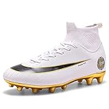  Botas de Fútbol para Hombre Zapatos de fútbol con Picos Altos Zapatos de Fútbol para Niños Botas de Fútbol Tacos Zapatos de Entrenamiento Profesional al Aire Libre Zapatillas de Deporte