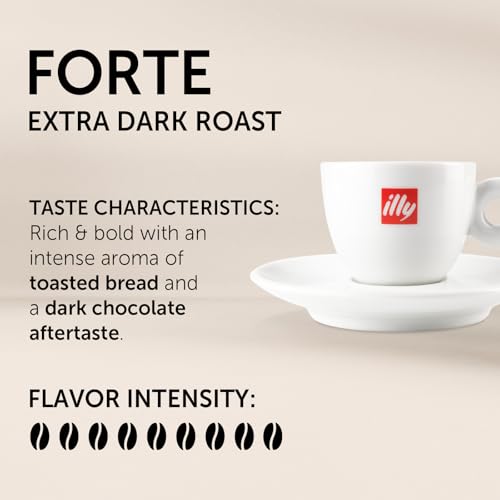 Image of illy Coffee iperEspresso Capsules - Single-Serve Coffee Capsules & Pods - Single Origin Coffee Pods - Forte Extra Bold Roast - For iperEspresso Capsule Machines - 18 Count