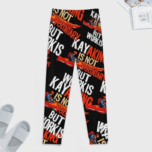 Kayaking Is Not Voluntary But Work Is Men's Pajama Bottoms Sleep Lounge Soft Comfy Pants Sleepwear4