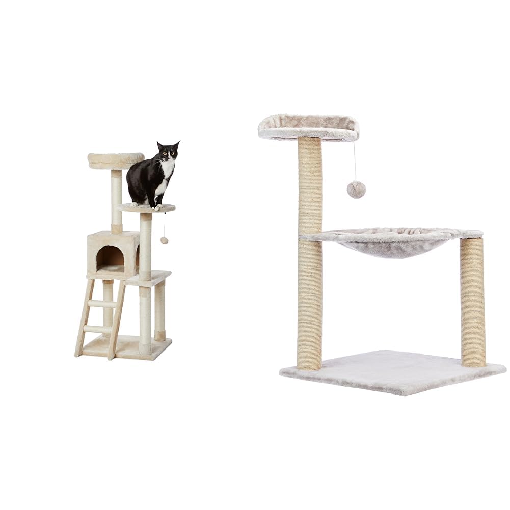 Amazon Basics MultiLevel Cat Tree Indoor Climbing Activity Cat Tower