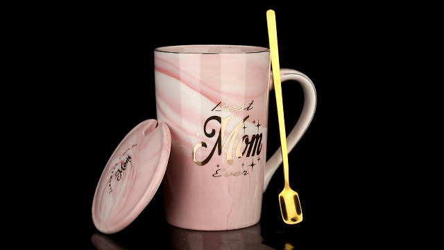 Mama & Papa Tassen Set - Keramikbecher Mit Marmor-Optik, 13,5 Oz, Geschenk Für Werdende Eltern, Muttertag, Vatertag