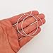 2 Inch Thin Sterling Silver Handmade Hoop Earrings 20 gauge (.8 mm wire)