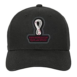 Outerstuff Youth & Kids FIFA World Cup Event Structured Adjustable Hat, Black, Boys One Size