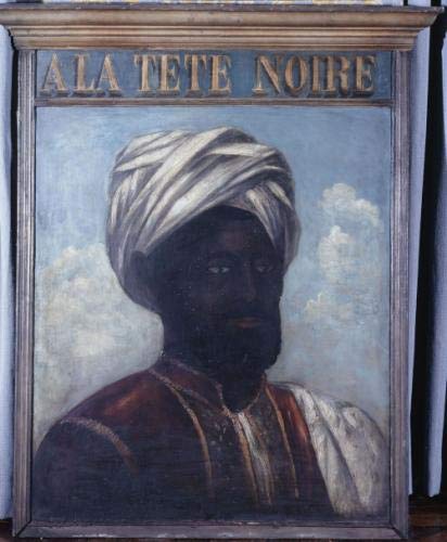 Painting Poster -"A la t�te noire" (II). Enseigne de marchand de meubles ou de tapissier. 44, rue du Faubourg Saint-Antoine, 11�me arrondi, 24"x20", Gloss finish