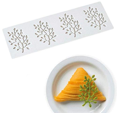 Molde de silicona para coral, fondant francés y xilosa utilizado para hacer decoración de encaje de tartas, azúcar, chocolate, para decorar rosquillas, mousse, pudín, pastel y otros platos Cover