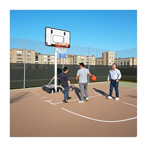 Aro De Baloncesto Portátil, Aro De Baloncesto Ajustable De 4,6 A 8,5 Pies Al Aire Libre con Ruedas, para Jóvenes, Adolescentes Y Adultos