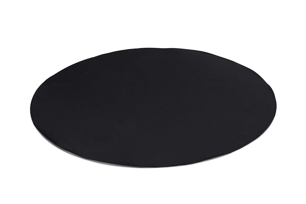 ANKO PLANEN okrągła plandeka PVC 600 g/m² bez oczek – wodoodporna, odporna na rozdarcia, UV i mróz, pod basen/okrycie (Czarny RAL9005, 320 cm)