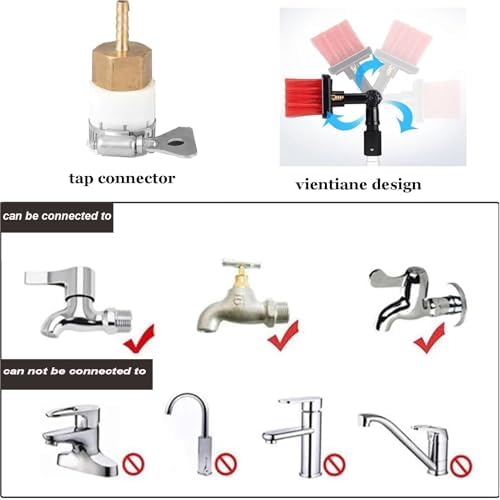 Solar Panel Cleaning Brush Kit - 6M Extendable Pole with Hose, Outdoor Window & Roof Cleaner Tool for RVs, Pools & Solar Panels, Efficient & Easy to Use