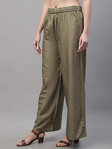 Image of Pistaa's Women's Regular Fit High Rise Palazzo