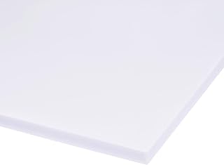uxcell PVC Foam Board Sheet,12mm x 300mm x 600mm,White, 1/2inch x 12inch x 24inch, Double Sided,Expanded PVC Sheet