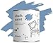 Hemway Peinture à la craie mate Shabby Chic 1L pour meubles d'intérieur, murs, bois, armoires, étagères, tables et chaises, finition crayeuse (116 couleurs disponibles) Bleu Pacifique