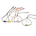 Kysin Chiys 4 Pcs Handmade Fish Bracelet Anklet Woven Colorful Hawaiian Summer Beach Beachy Surfer Adjustable Bracelet for Women Men - Style 02