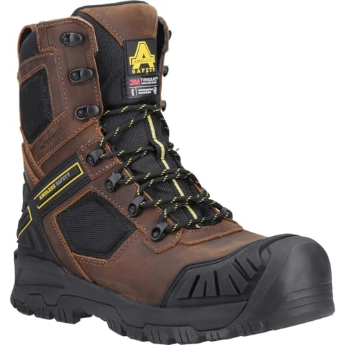 Amblers Safety AS964C Detonate Safety Boot Waterproof Safety Footwear Male Brown UK Size 10