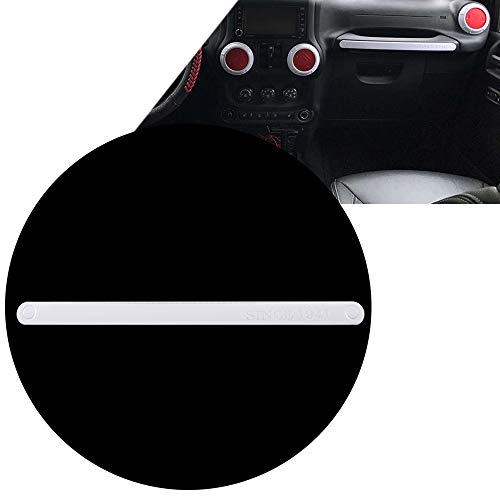 Opall Full Set Interior Decoration Trim Kit Steering Wheel & Center Console Air Outlet Trim, Door Handle Cover Inner For Jeep Wrangler Jk Jku 2011-2018 2 Door &4-Door (White 12Pcs) #TOP6