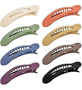 ACO-UINT 8 Pack Hair Clips, Alligator Hair Clips for Styling Sectioning Flat Claw Clips Non-slip ...