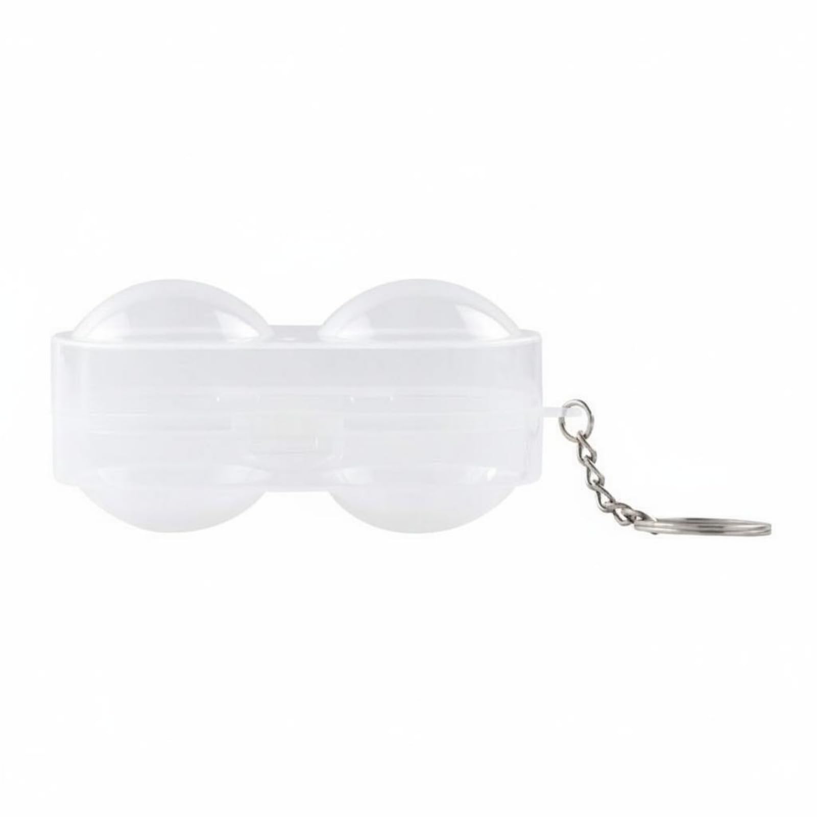 Transparent Table Tennis Ball Box Hard Shell Table Tennis Ball Box Portable Table Tennis Case Protective for Travel, Training, White Transparent-image-4
