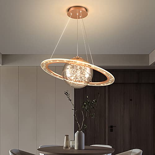 Lumière pendentielle gypsophile avec LED trois têtes pour un éclairage de restaurant chaleureux