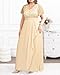 Plus Size Gold Dress Champagne Formal Evening Gowns Mother of Bride Sequin Bridesmaid Prom Long Wedding Guest Gala Dress