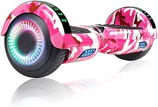 SISIGAD Hoverboard Self Balancing Scooter 6.5" Two-Wheel Self Balancing Hoverboard with Bluetooth Speaker and LED Lights Electric Scooter for Adult Kids Gift