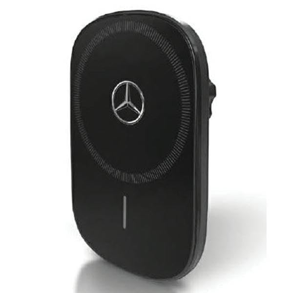 Mercedes Benz Chargeur inductif Mercedes MEWCCGSLK 15W pour Grille/Verre étoiles Noires argentées