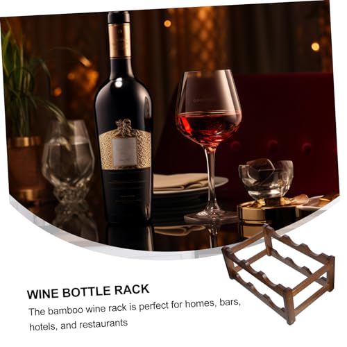 Soporte para botellas de vino Unomor de bambú miniatura 6