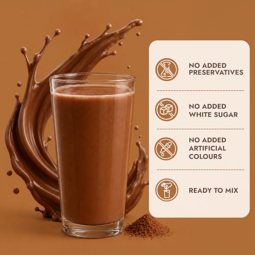 Image of Sweet Karam Coffee Ragi Hot Chocolate Mix - 500g | No Refined Sugar or Preservatives | Healthy Millet-Based Malt Drink | Rich in Fiber & Calcium | Perfect for Kids & Adults | Pack of 2(250g Each)