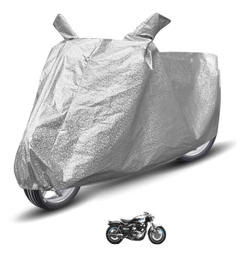 Image of Auto Hub Waterproof Bike Cover Compatible with RE Shotgun 650 Dustproof, UV Protection Two Wheeler Bike Shotgun 650 Cover - Metallic Silver