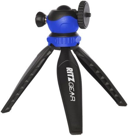 Ritz Gear Folding Tabletop Tripod - Black and Blue