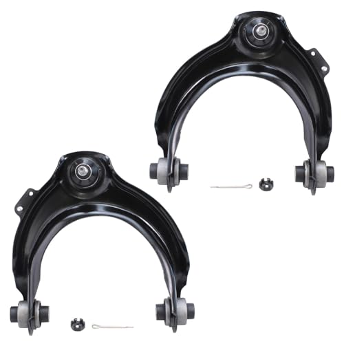 Image of Detroit Axle - 4pc Front End Suspension Kit for 2003-2007 Honda Accord, 2004-2008 TSX, 2 Upper Control Arms w /Ball Joints 2 Stabilizer Sway Bar Links 2005 2006 Replacement
