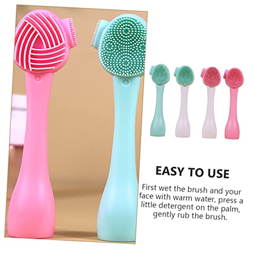 Brosse à points noirs et laveur de visage silicone pour soin cutané