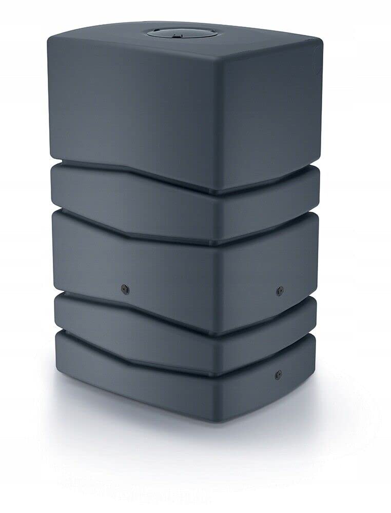 Garden Large Rectangular Plastic Water Butt Set Inc Connection kit 350 450 650 litres (450 Litres, Anthracite)