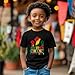 Goengmo Freedom Since 1865 Juneteenth Shirt Kids Gift Black Culture Shirt Crew Neck Tees 11-12 Years