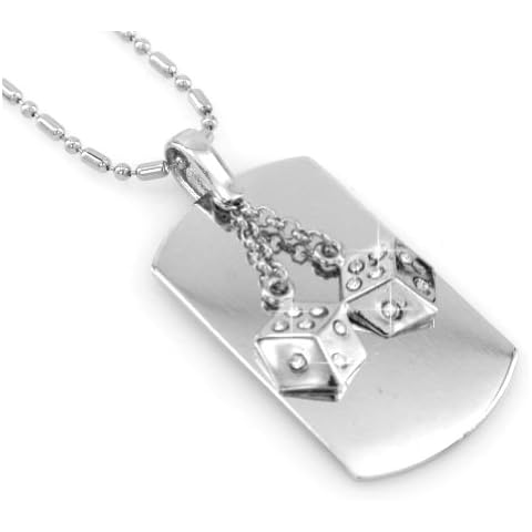 Blingforfun Dice - Dog Tag Necklace-free Chain Cover