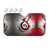 Symbole musical : le pare-soleil pour pare-brise automobile (version feuille d'aluminium) mesure 130 x 69,8 cm et 140 x 76,2 cm, ce qui est parfaitement adapté au pare-brise avant de la plupart des