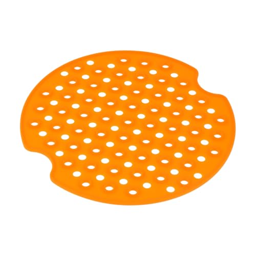 DECORNIJIA シリコン製エアフライヤーマット 耐熱ノンスティック調理パッド 多用途キッチンマット 蒸し器用パッド対応 拭き取り簡単 繰り返し