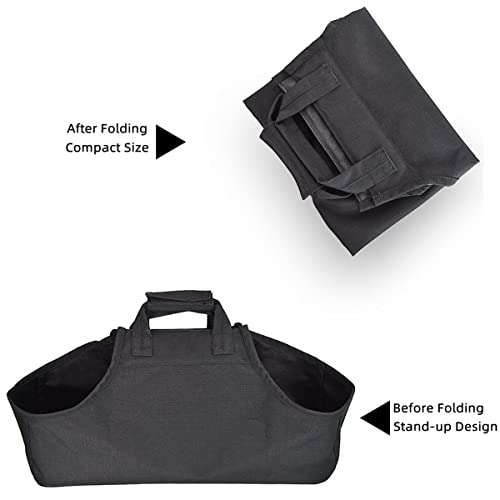 Voda Firewood Carrier Bag Wear-Resisting Firewood Carrying Bag Pet Bag Waterproof Logs Tote Bag Indoor Firewood Holder Fireplace Wood Carrying Bag For Home Log Woodpile Outdoor #TOP6