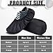 Geyoga 2 Pieces Bowling Shoe Covers for Sports Bowling Polyester Shoe Covers Protector Accessories for Men Women Game Sports Supplies (Medium,Black)