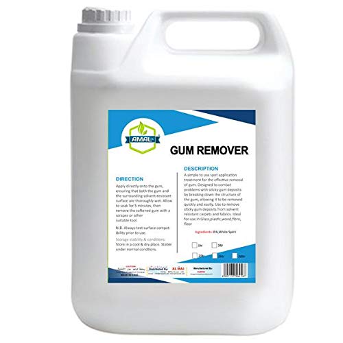 Amal Plus Gum Remover Adhesive 5Litre – Industrial-Strength Sticky Residue Remover for Floor, Carpet, and Surface Cleaning
