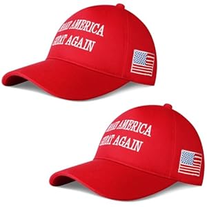 MAGA Hat Make America Great Again Slogan with USA Flag Donald Trump 2024 Campaign Rally Adjustable Baseball Cap