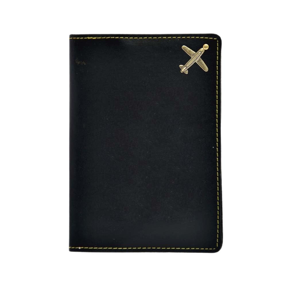 your gift studio Leather Passport Cover, Passport Holder for Men and Women, Passport Case (Black)-picture-27
