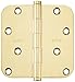Baldwin 1140003I Radius Mortise Hinge, Lifetime Brass