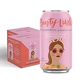 Picture of Busty Lush Craft Mocktails – Non-Alcoholic Sparkling Drinks, Zero Proof Drinks, Grapefruit Paloma, Alcohol Alternative – Low Sugar & Low Calorie, Ready to Drink | 12 oz (8-Pack)