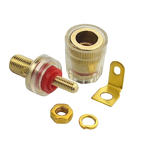 10 conectores banana 4mm para altavoces miniatura 4