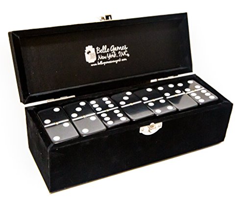 Set profesional de dominó Jumbo double six con estuche miniatura 2