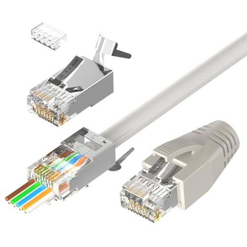 ️シルバー【RJ45 Cat6 シールド付き カプラー⠀】25個セット ♪ Cat6 カプラー RJ45 Cat6 シールド付き カプラー25個セット ♪ Cat6