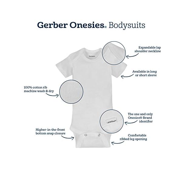 Gerber Baby-Bodys für Mädchen. – Bild 4