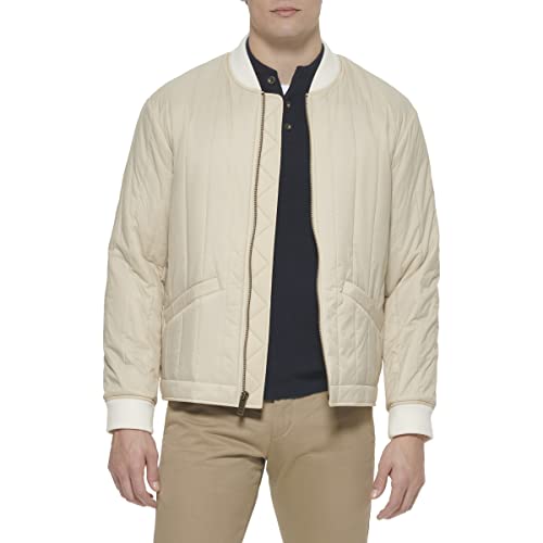 Image of DOCKERS Men's Channel Quilted Open Bottom Bomber Jacket