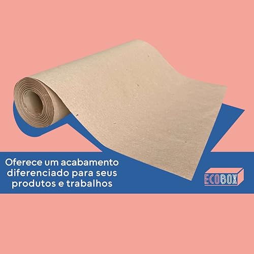 Rolo Semi Kraft 60cm x 30mts Papel Pardo Embrulho Pacotes