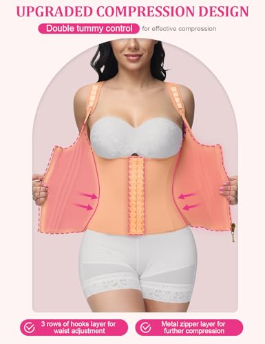 Image of SHAPSHE Waist Trainer for Women, Tummy Control Sports Girdle, Workout Body Shaper with Adjustable Shoulder Strap